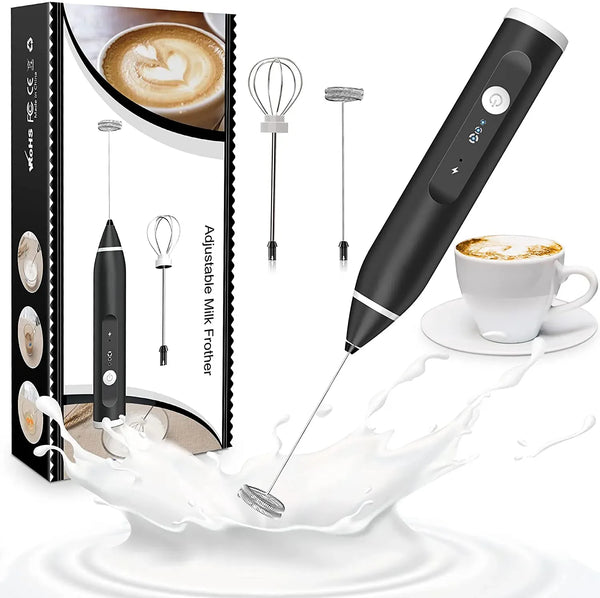 2 in 1 Electric Rechargeable Coffee Beater & Milk Frother and Foamer | High Quality