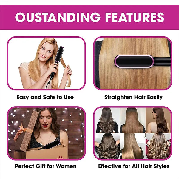 Professional Hair Straightener Brush Curling Comb FREE DELIVERY WITH SUPRISE GIFT