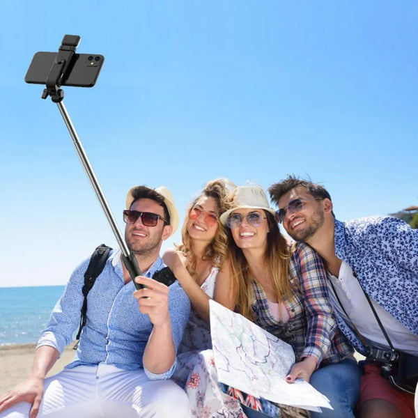 Bluetooth Wireless Selfie Stick Tripod Extendable With Flash Light